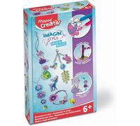 KALANKA-MAPED Creativ - Aqua'Art Danse - Activité Aquarelle pour Enfants - Coloriage aux Crayons Aquarellables + Pinceau à Eau sur Supports Métallisés - 3 Affiches à Colorier et Personnaliser - Dès 7