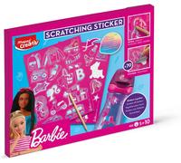 KALANKA-MAPED Creativ - Scratch Stickers Barbie - Activités Stickers à gratter pour Enfants - 70 Stickers Barbie avec Effet Holographiques - Dès 5 Ans, Rose