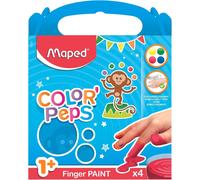 KALANKA-MAPED ma première peinture à doigts COLOR'PEPS, étui de 4 pots