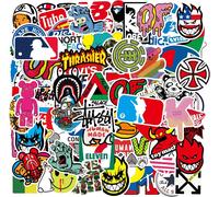 KALANKA-Marque Autocollants 101 pièces, Imperméables Vinyle Graffiti Stickers pour Ordinateur Portable, Skateboard, Guitaire, Vélo, Valise