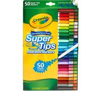 KALANKA-Marqueurs Lavables SuperTips - 50 Couleurs Uniques - Feutres à Pointe Moyenne pour Coloriage, Dessin, Lettrage e Écriture - Encre Lavable sur Peau e Vêtements - Activité Créative, 7555
