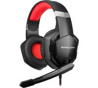 KALANKA-MARSGAMING MHAX Noir, Casque Gaming RGB Multiplat + Mic Amovible, 53 mm HiFi Grande