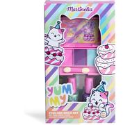 KALANKA-MARTINELIA - Set de 2 Vernis à Ongles à Base d'Eau et Palette de 3 Fards à Paupières pour Enfant - Coffre de Maquillage Fille - Sans Produit Nocif - Cadeau Fille Dès 3 Ans