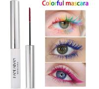 Kalanka-Mascara Coloré Imperméable Pinceau Fin Cils Verts Noirs Et Blancs Maquillage Longue Tenue