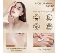 Kalanka-Masque Au Riz Visage 120g,Rice Raw Pulp Clay Cream,Masque Visage Crème De Riz Coréen,Réparer,Hydrater,Nettoyer Les Pores,Éliminer L'acné Et Exfolier La Peau,Pour Peau Lisse Et Claire,Un Éclat