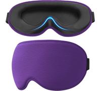 Kalanka-Masque De Nuit, 3d Masque De Sommeil 100% Anti-Lumière, Zéro Pression Oculaire&design Elargi Sur Le Côté, Ultra-Douce&confortable Avec Bande Réglable, Cache Yeux Pour Dormir,Violet Foncé