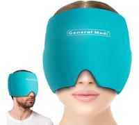 Kalanka-Masque Migraine - Bonnet Migraine Relief Cap, Réutilisable Masque Migraine Et Céphalées, Headache Hat Les Sinus Et Le Stress, Compresse Chaud Froid Poche De Glace En Gel Vert Clair