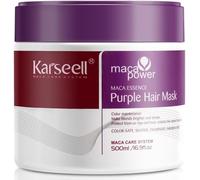 Kalanka-Masque Violet Anti-Jaunissement Cheveux Blonds Décolorés Gris Blancs Platine Hydratant Réparateur Collagène Maca Argan Sans Sulfates Brillance Douceur 500ml