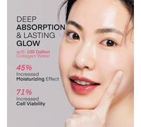 Kalanka-Masque Visage Collagène Korean Skincare: 4 X 33g Real Deep Bio-Collagen Mask - Effet Glass Glow, Réduction Des Pores, Fermeté & Élasticité, Anti-Rides - Peau Lisse & Lumineuse, Sans Parfum
