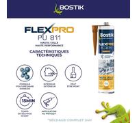 KALANKA-Mastic Colle Flexpro PU811 \u2013 Colle et Jointe Tous Matériaux \u2013 Multi-Usages \u2013 Intérieur/Extérieur et Milieux Humides \u2013 Formule Polyuréthane Haute Performance \u2013 Couleur