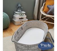Kalanka-- Matelas De Couffin Bamboo - 72x32 Cm - Viscose Douce Et Soyeuse Pour Bébé - Idéal Landau Nacelle Et Berceau - Forme Ovale - Réversible - Déhoussable - Fabrication Française