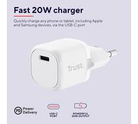 Kalanka-Maxo Chargeur Rapide Prise Usb C 20w Pd, Adaptateur Secteur Universel (Sans Câble) Pour Iphone 14/14 Pro Max, Ipad, Samsung Galaxy S23 S22 S21, Xiaomi, Huawei, Oppo, Tablet, Voyage - Blanc