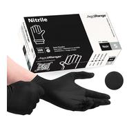 Kalanka-Medirange Disposable Small Nitrile Gloves - Powder Free And Latex Free Surgical Gloves - Multi-Purpose, Single Use Medical Gloves - Box Of 100, Black