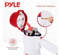 KALANKA-Mégaphone, 40 Watts, Son Clair et Poignée Ergonomique, Mégaphone Porte Voix Multifonction avec Parole, Sirène, Contrôle du Volume, Microphone Détachable ,Sports, Intérieur et Extérieur