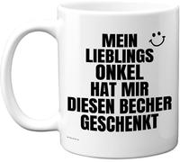 Kalanka-Mein Lieblings Onkel Tasse Nichte Neffe Geschenk ¿ Lustige Geburtstagsgeschenke Für Nichte Neffe, Geschenkidee ¿ 11oz Kaffeetasse Keramik, Spülmaschinenfest, Geschenk Von Onkel
