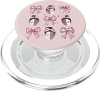 Kalanka-Melanin Black History Month African Girl Coquette Bow Rose Popsockets Popgrip Pour Magsafe