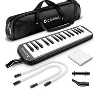 KALANKA-Mélodica 32 Touches avec Etui et Embout Flexible en plastique pour Enfants, Amateur de Musique, Noir CY0050-1