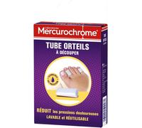 Kalanka-Mercurochrome - Tube Orteils - 1 Unité À Découper - Réduit Les Pressions Douloureuses : Cors, Ampoules, Callosités - Apporte Douceur, Confort Et Protection