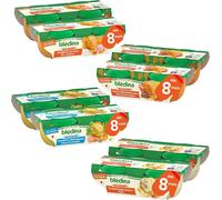 Kalanka-- Mes Moulinés - Repas Bébé ¿ 16 Bols Avec 4 Recettes Inspirées Du Fait Maison - Dès 8 Mois - Sans Sel Ajouté ¿ 16x200g