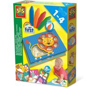 KALANKA- Mes Premiers Crayons Gras Bébé Kit Coloriage Enfant 1 An+ 8 Cartes Pliables Animaux Activité Créative Bébé Jeu Éducatif Colorier Crayons Lavables Idée Cadeau Naissance