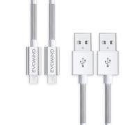 KALANKA-Micro USB Cable [2x2M] Fast Charging and Data Transfer for Samsung Galaxy S7/6/A10/J, Xiaomi Redmi 9c/6a/Note 6 Pro, PS4/Xbox One Controller, and Other MicroUSB Devices 2 x 2 m White