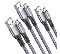 KALANKA-Micro USB Cable, [3 Packets, 2M] USB 2.0 Male to Micro B Android Nylon Braided Cord for Samsung Galaxy S6, J7 Edge Note 5, Kindle, LG, Android Smartphones and Others