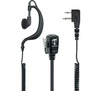 KALANKA-Microphone Écouteur Enveloppant avec Double Câble Spiralé 2 broches Midland Pour Talkie-walkies Compatible avec G7 pro G8 G9 pro M24 M48 M99 XT30 XT50 XT70 Surveillance Sécurité Airsoft