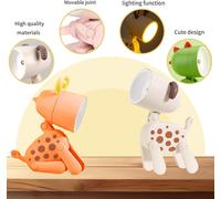 Kalanka-Mignon De Lampe De Bureau De Led, 4 Pièces Lampes De Nuit Cartoon Miniature, Pile Incluse, Kawaii Mini Lampe De Bureau, Pour Un Cadeau D'anniversaire, Cadeau Pour Les Enfants