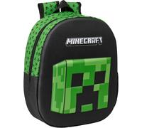 KALANKA-MINECRAFT 3D - Sac à dos d'école, avec design 3D, adaptable au chariot, idéal pour les enfants de différents âges, confortable et polyvalent, qualité et résistance, 27 x 10 x 33 cm, multicolo