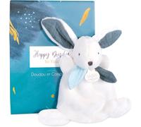 KALANKA-- Mini Doudou Lapin - Happy Pop - Bleu - 17 cm - HAPPY DOUDOU - DC3883