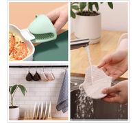 KALANKA-Mini manique en silicone épais résistant à la chaleur pour pâtisserie, cuisine, barbecue (noir)