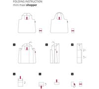 Kalanka-Mini Maxi Shopper Plus Mixed Dots Red - Sac À Provisions Pliable Au Design Attrayant - Résistant À L'eau, Couleur:Signature Sunset