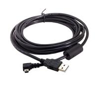 KALANKA-Mini USB 2.0 to Mini USB-B 5 Pin Cable 90 Degree Left Angled Data Extension Cable 3m