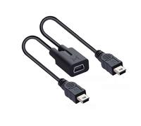 KALANKA-Mini USB Splitter Charging Cable, Mini USB 1 Female to 2 Male Charging Cable, Support Charging Two Devices at the Same Time, 0.3m