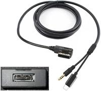 Kalanka-Mmi Mdi Câble De Chargement Auxiliaire 3,5 Mm Kit Adaptateur Aud-Io Pour Merced-Es Ben-Z, Compatible Avec Ip 14 13 13 Pro 12 11 Xs Max Xr 8 7 6