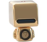KALANKA-Mob - Astro Speaker - Petit Speaker Portable - Haut Parleur Puissant - Design Fun et Original - Or