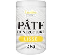 KALANKA-Modeling Paste Pâte de Structure Lisse 2kg Pâte à Relief pour Peinture Acrylique Modelling Paste Pâte Texturée Pate Structure Modelage Effet 3D et Texture Art
