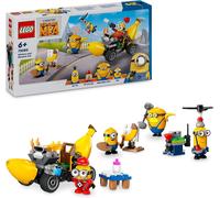 KALANKA-Moi, Moche et Méchant 4 Les Minions et la Voiture-Banane - Loisir Créatif Enfants - Set de Jeu du Film - Jouet Interactif pour Garçons et Filles dès 6 Ans - Jeu de Rôle 75580