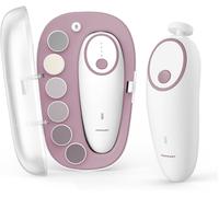 Kalanka-Momcozy Lime À Ongles Électrique Rechargeable Pour Bébé, Coupe-Ongles Doux Électrique Avec Veilleuse, 7 Tampons De Rechange Pour Tête De Meulage, Rose