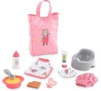 KALANKA-- Mon Premier Poupon, Grand Coffret d'Accessoires, pour Poupon 30cm, dès 18 Mois, Rose, 9000110440