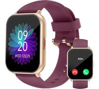 Kalanka-Montre Connectée Femme Appel Bluetooth Plusieurs Modes Sportifs Notifications Intelligentes Surveillance Du Cycle Menstruel Contrôle De La Musique Cadran De Montre Personnalisé Violet