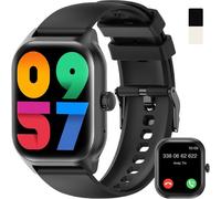 KALANKA-Montre Connectée Femme Homme, 2.01'' HD Smartwatch avec Répondre/Numéroter/Podometre/Moniteur Sommeil/Cardiofréquencemètre, Étanche IP68, Compatible iOS Android