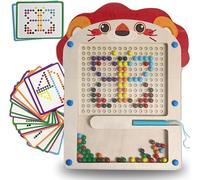 KALANKA-- Mosaique Loisir Creatif - Activité Manuelle Enfant - Apprendre Les Couleurs Et A Dessiner - Pixel Art - Atelier Creatif Enfant - Labyrinthe Magnetique - Jeu Montessori En Bois Dès 3 Ans