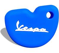 KALANKA-Motos Clé Étui Coque de clé en Silicone Résistant à l'usure et aux Chutes Compatible avec Vespa GTS 300 GTS 200 GTS 125, LX150 Accessoire Porte-clés pour Motos(Bleu)
