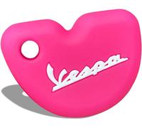 KALANKA-Motos Clé Étui Coque de clé en Silicone Résistant à l'usure et aux Chutes Compatible avec Vespa GTS 300 GTS 200 GTS 125, LX150 Accessoire Porte-clés pour Motos(Rose)