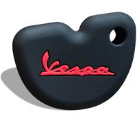 KALANKA-Motos Clé Étui Coque de clé en Silicone Résistant à l'usure et aux Chutes Compatible avec Vespa GTS 300 GTS 200 GTS 125, LX150 Accessoire Porte-clés pour Motos(Noir)