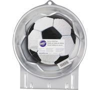 KALANKA-Moule à Gâteau Ballon de Football 3D, Moule en Aluminium pour Décorations de Fête de Football Anniversaires Enfant - 30 x 20 x 7,5 cm