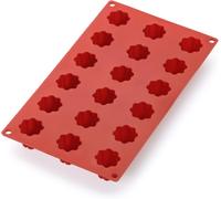 Kalanka-Moule Pâtisserie Mini Cannelé Bordelais 18 Cavités, Silicone Platine Rouge-Kalanka