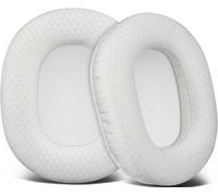 KALANKA-Mousse Coussin Coussinets pour Audio Technica ATH M50X M50XBT M50RD M40X M30X M20X MSR7 SX1 Monitor Casque Audio, Coussinets avec Un Tissu Maille Durable, Mousse à Haute Densité