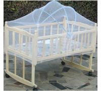 Kalanka-Moustiquaire Bébé Berceau Universelle Anti-Insectes Protection Housse Pour Poussette Landau Lit Parapluie Nacelle Couffin Tente Auto-Siège Solide Arceaux Contre Les Guêpes Et Les Moustiques,B